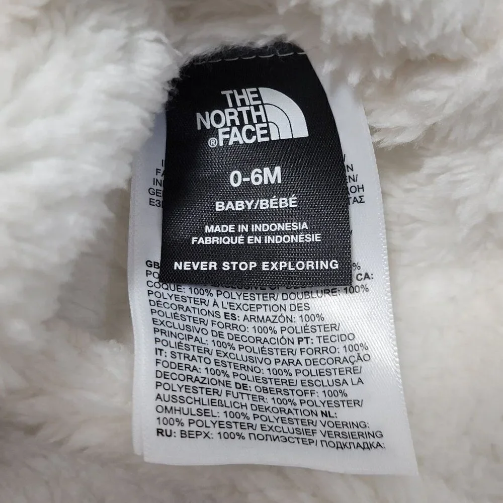 The North Face Baby Fairisle Ear Flap Beanie Hat 0-6 Months Pom Cap‎ Winter NWOT